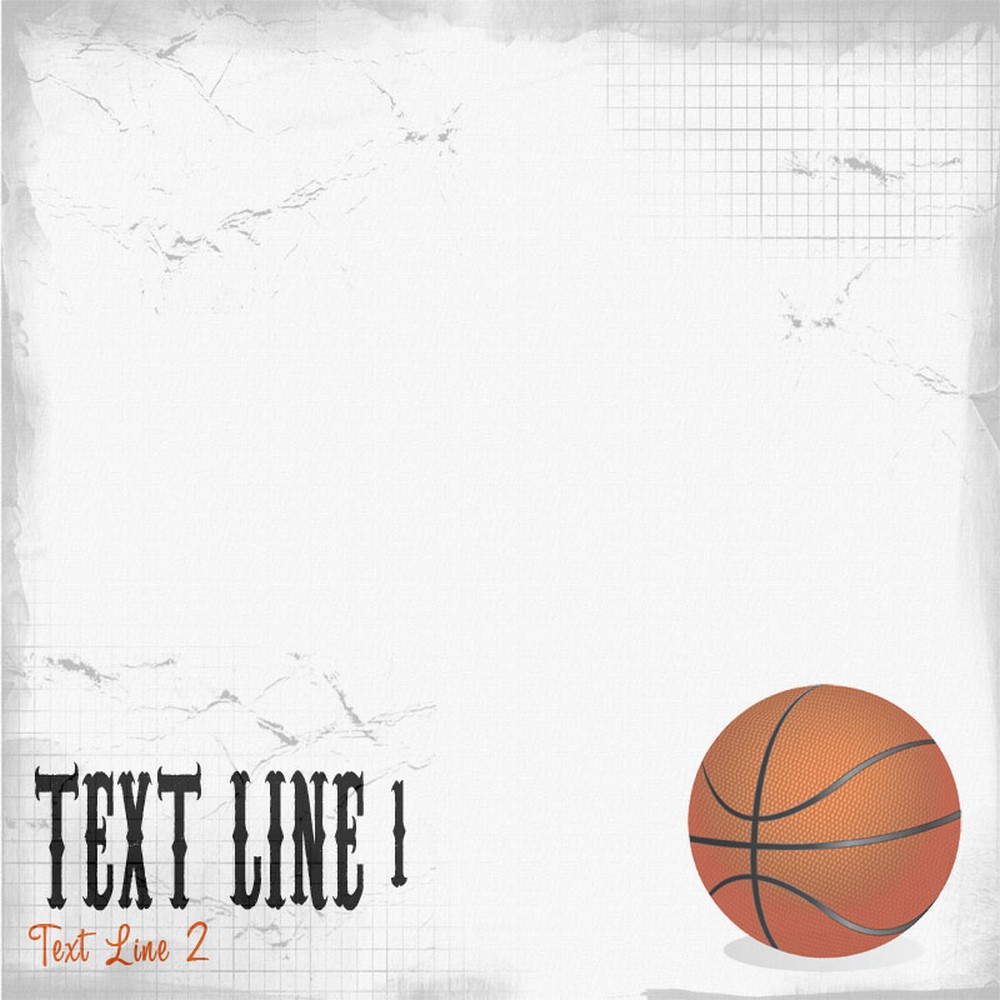 Custom Scratched Basketball Paper : Scrappin Sports Stuff